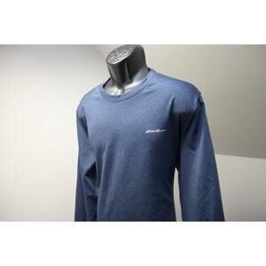 Eddie Bauer Travex Sweat Shirt Fleece Blue FreeDry Pullover Long Sleeve Mens XL